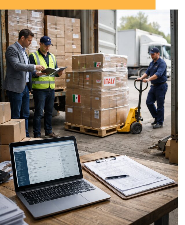 Доставка грузов из Италии: морские и авиаперевозки от 18207