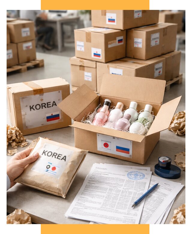 Доставка косметики из Кореи от 8598 р. под ключ | СетСервис-Кам
