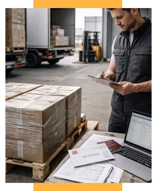 Доставка в Австрию от 65748 р. Логистика и экспорт СетСервис-Кам