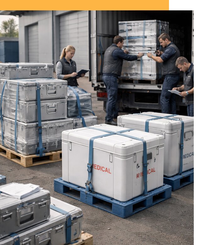 Перевозка медицинского оборудования по всему миру от 15173 руб