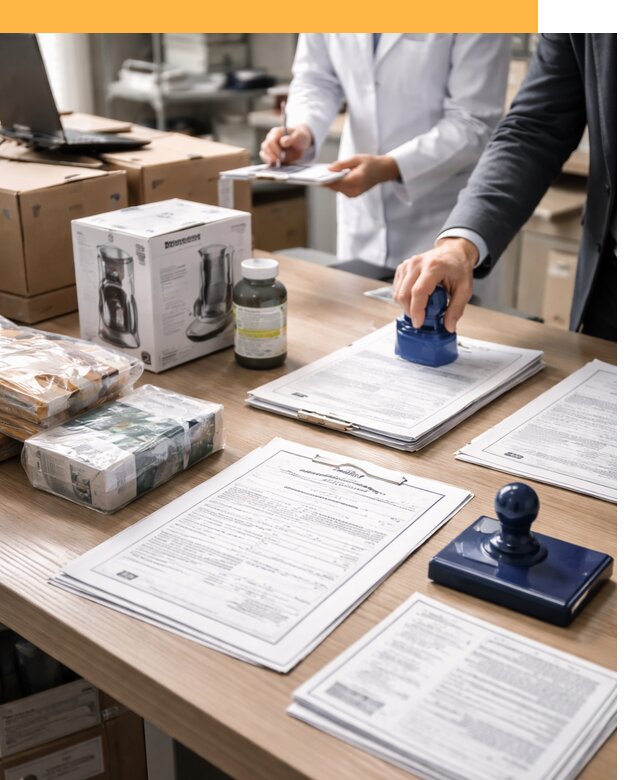 Сертификация импортных товаров от 12138 с таможенным сопровождением