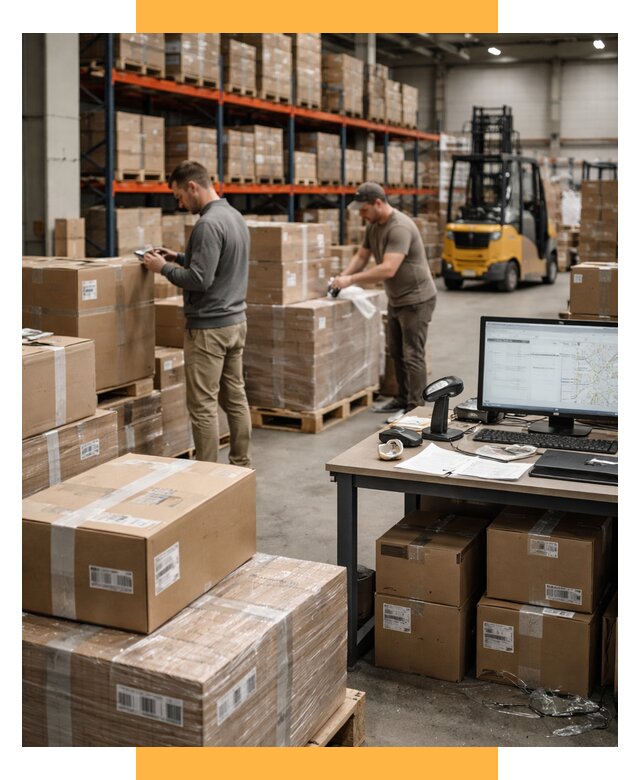 Склад консолидации в Европе от 6575 р., услуги СетСервис-Кам